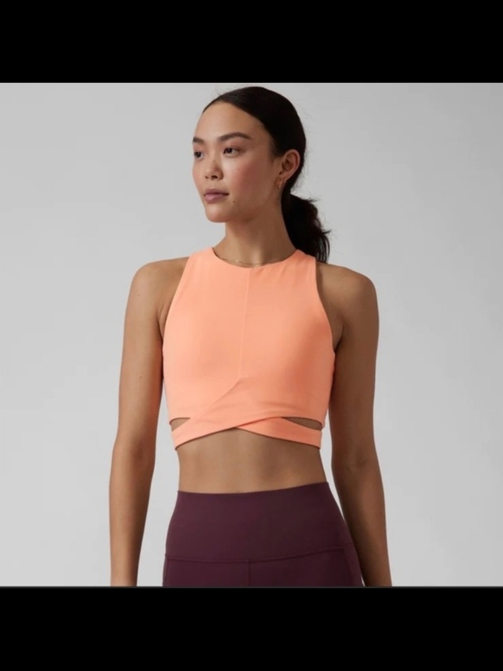 Athleta Conscious Crop Peach